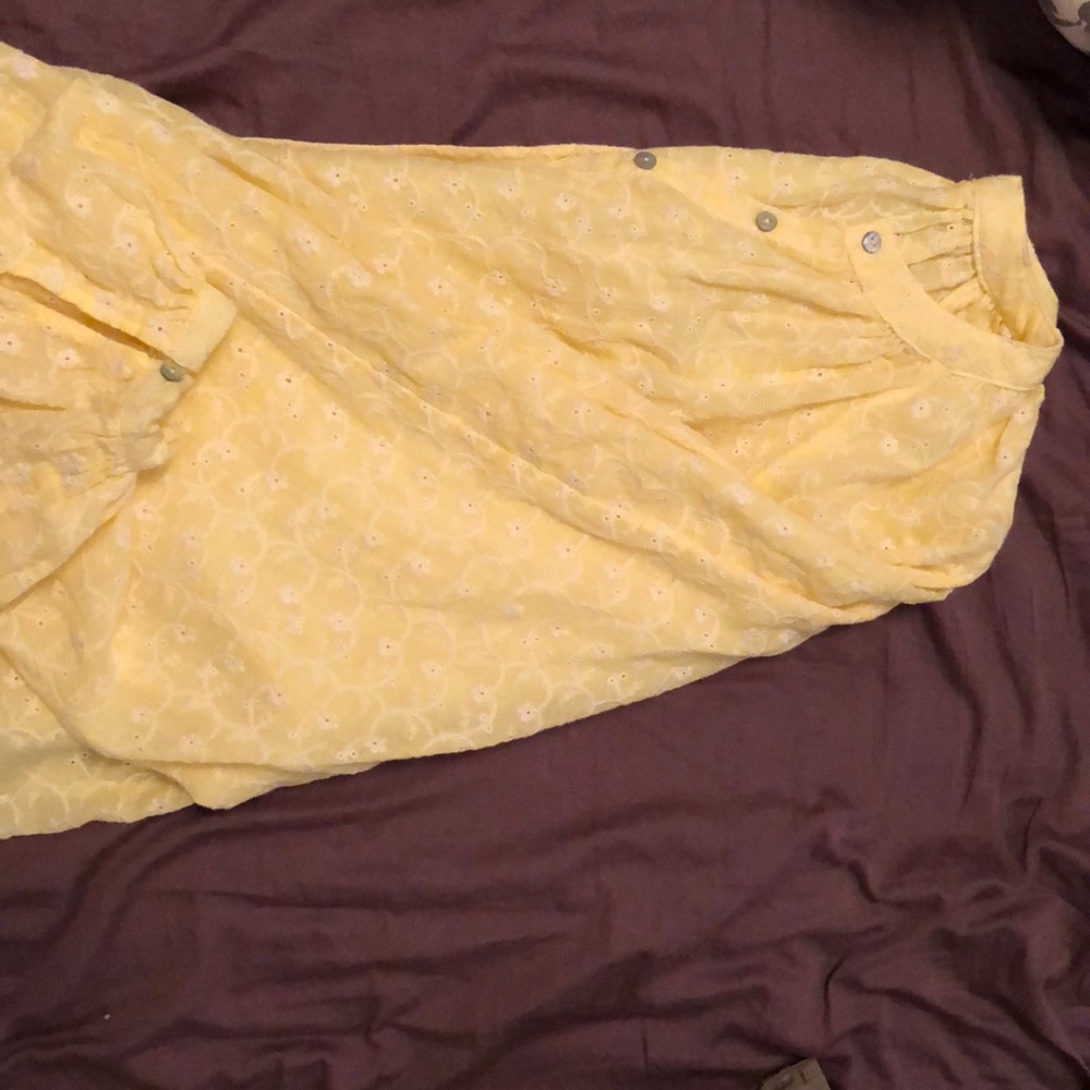 Free people yellow shirt